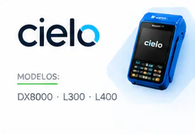 Cielo — terminais compatíveis: DX8000 · L300 · L400