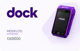 Dock — terminais compatíveis: DX8000