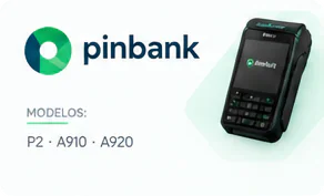 Pinbank — terminais compatíveis: P2 · A910 · A920